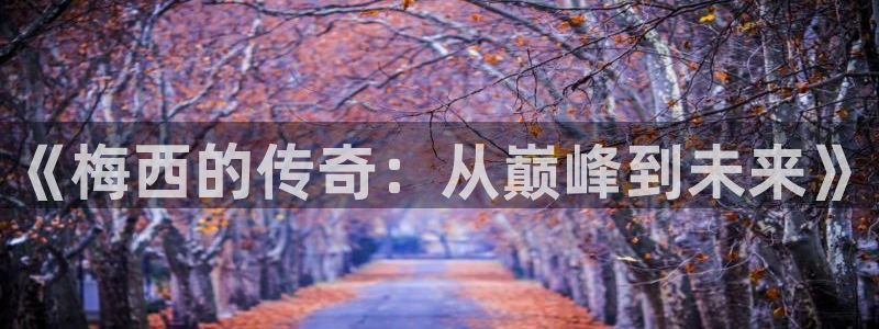 玩球直播官网入口：《梅西的传奇：从巅峰到未来》
